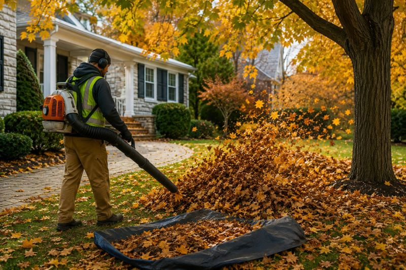 Leaves Vacuuming in Ventura County, CA