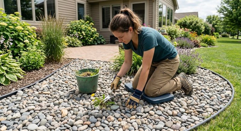 Rock Bed Weeding in Ventura County, CA